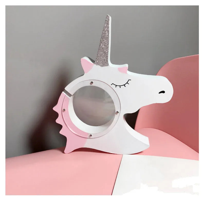 tirelire licorne rose